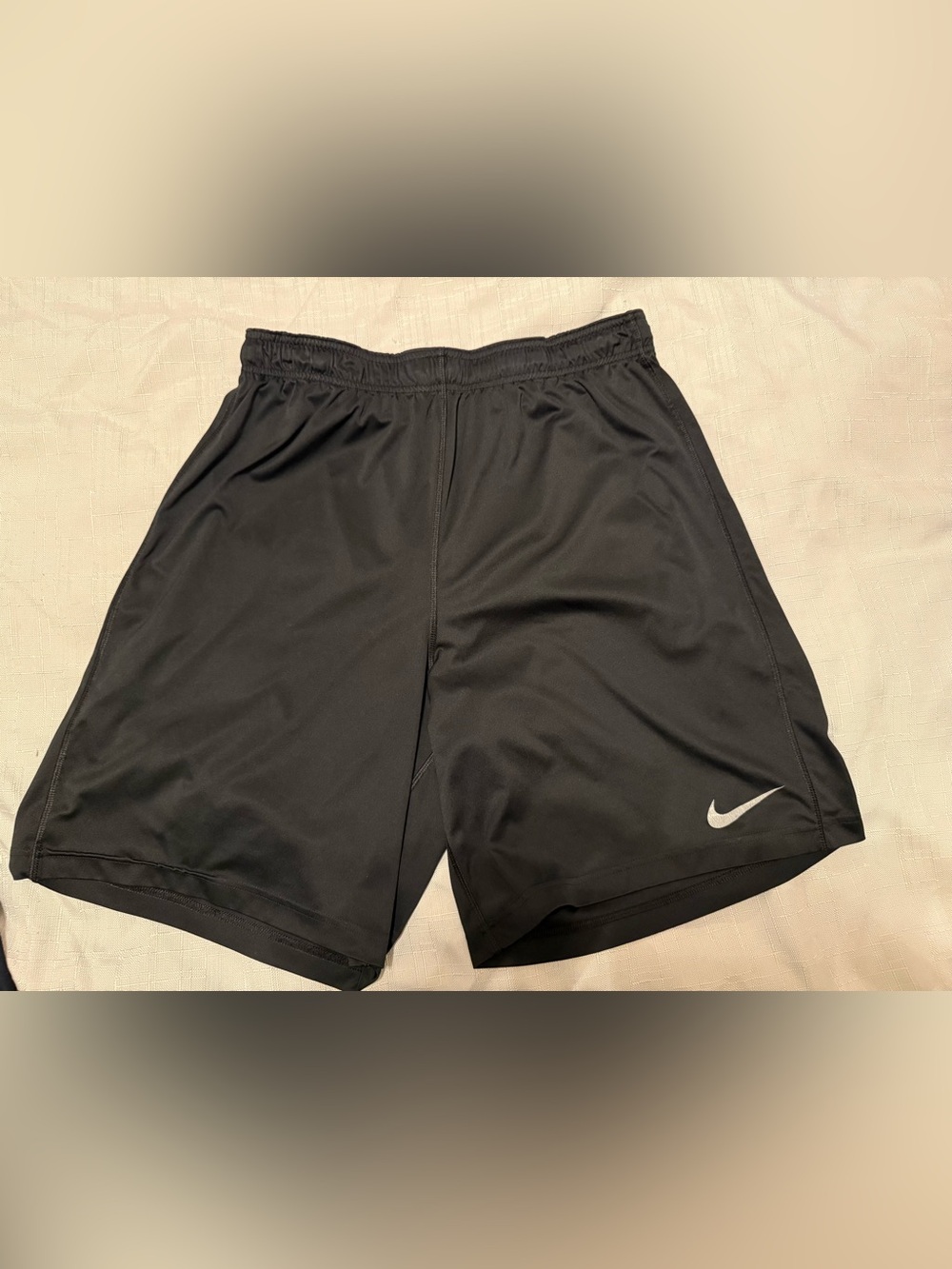 Nike Men’s Black Athletic Training Shorts with Swoosh